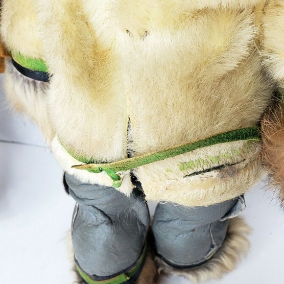 Native American Indian Doll Baby Dolls Leather Clothes 12 inches Set 2 Vintage - Picture 7 of 12